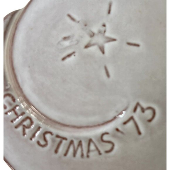 1973 Frankoma Pottery Christmas Card White Sand Glaze Spiral To Heaven The Frank - Picture 4 of 4